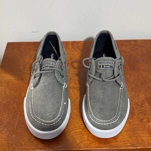 Nautica Charcoal Canvas Lace-Up Shoes